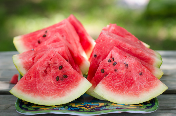 Slices of red watermelon