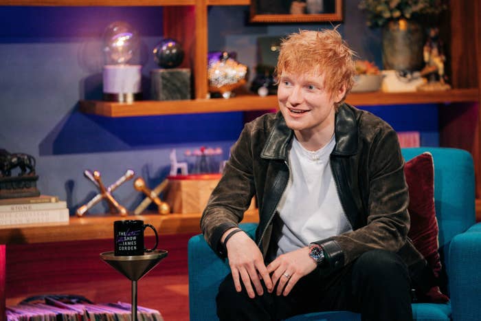 Ed Sheeran appears on The Late Late Show with James Corden
