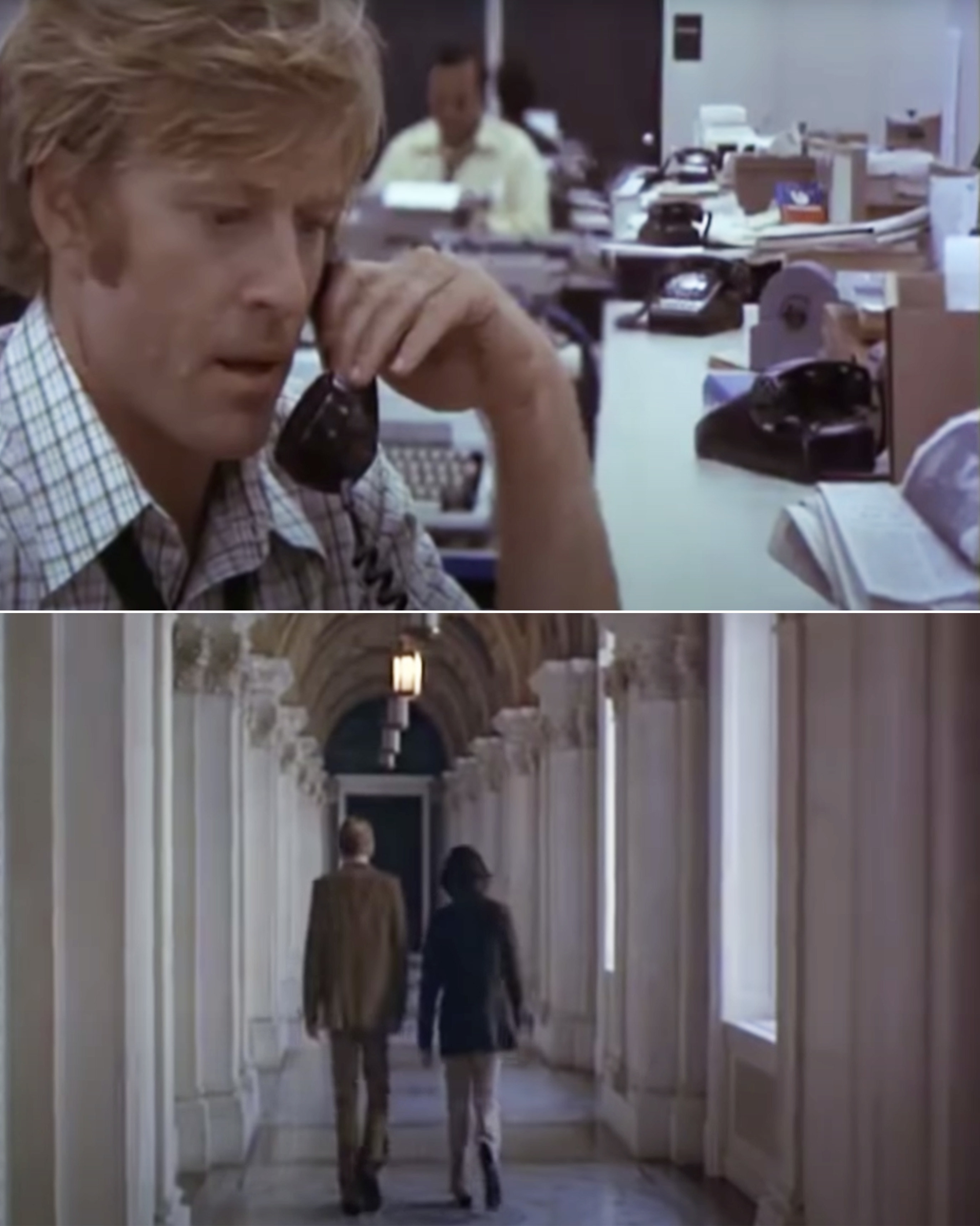Bob and Carl working in All the President&#x27;s Men