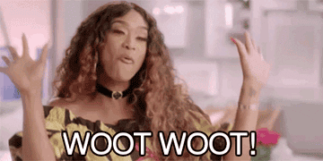 Gif of someone sating &quot;woot woot!&quot;