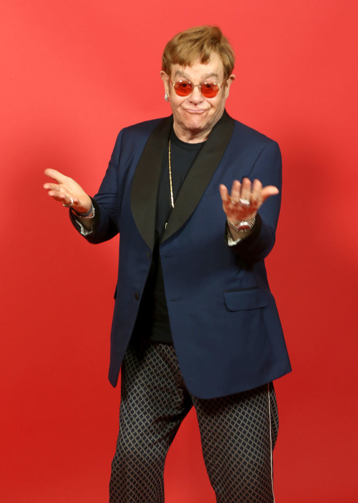 Elton John attends the 2021 iHeartRadio Music Awards in 2021