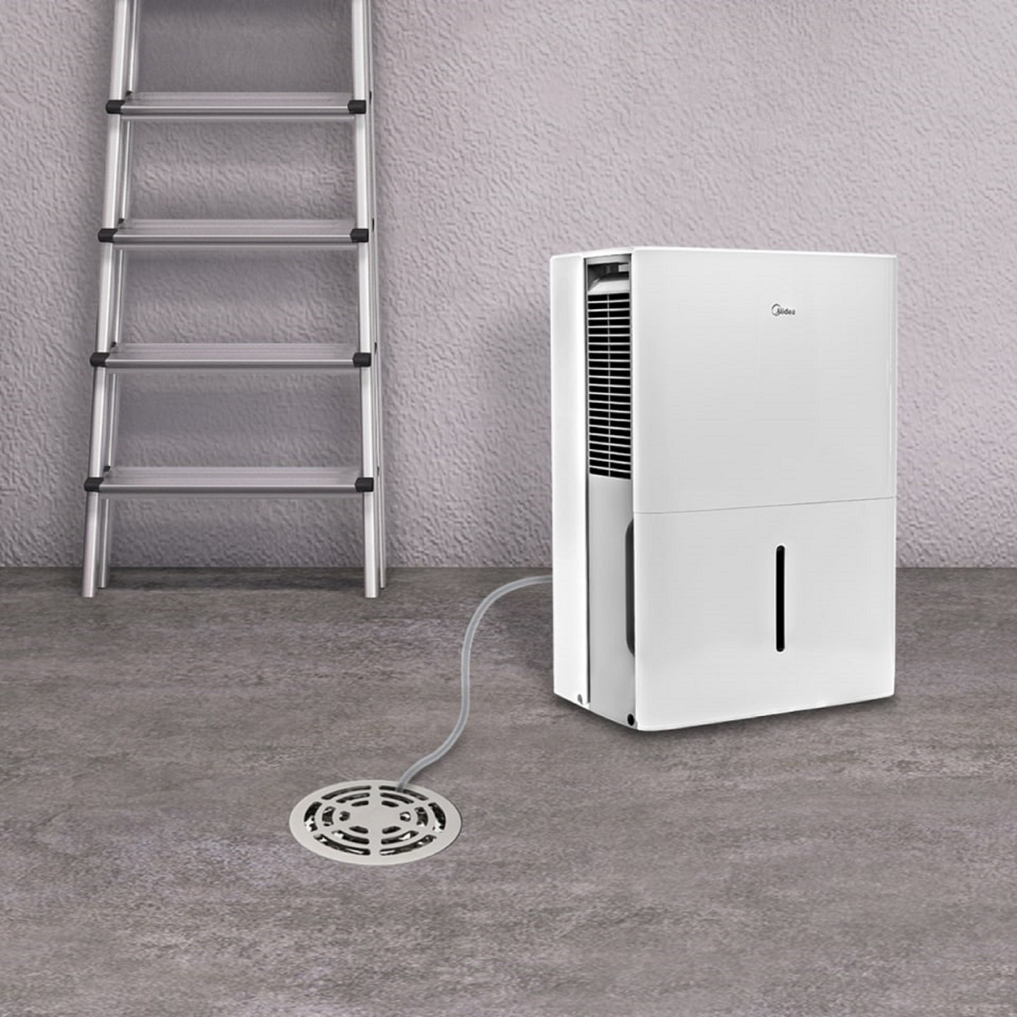 The white and gray dehumidifier