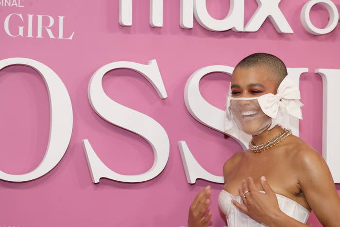 Jordan Alexander at the premiere of the "Gossip Girl" reboot