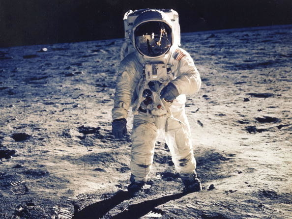 Astronaut on the moon