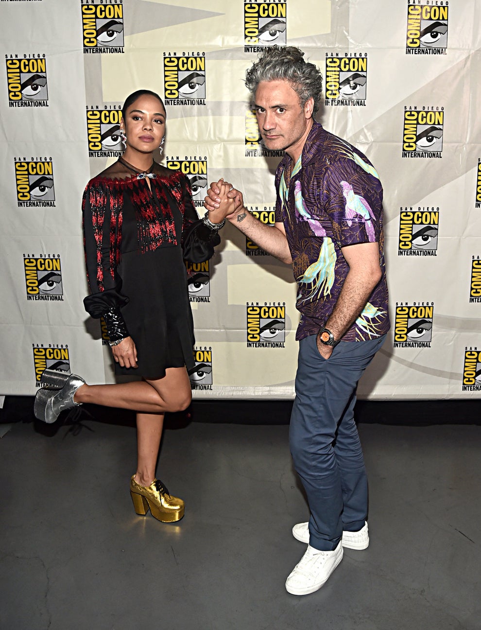 Taika Waititi Explains Kissing Rita Ora And Tessa Thompson