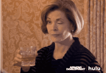 Lucille Bluth winking