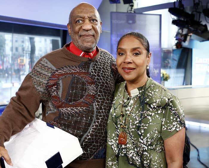 Phylicia and Bill pose together at an event before he went to prison