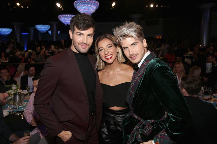Daniel Preda, Gabbie Hanna, and Joey Graceffa at the STREAMYs