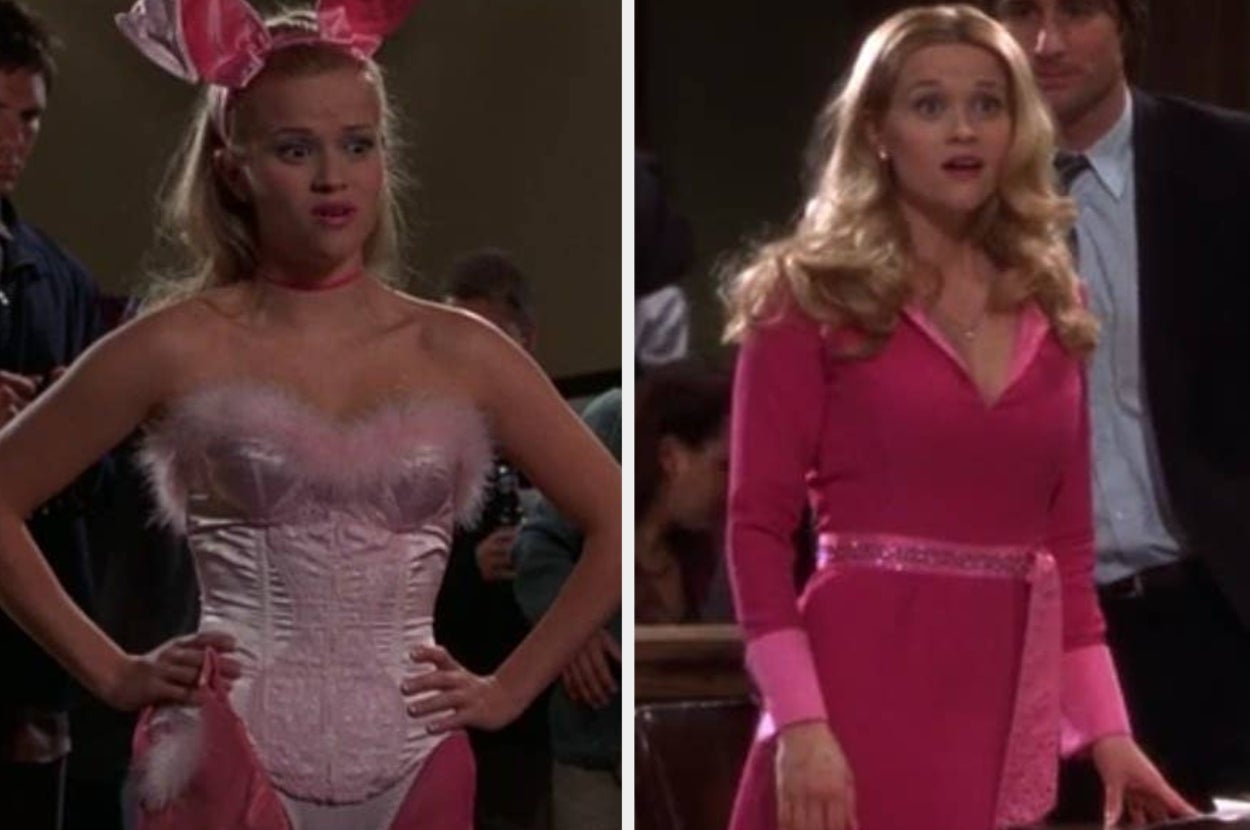 pink halter dress legally blonde The Best Outfits From Legally Blonde