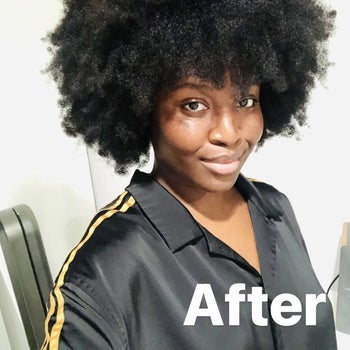 buzzfeed wriiter's fuller hair after using the clip-ins