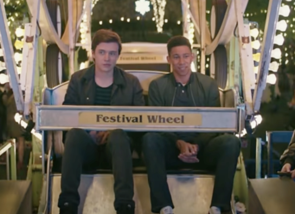 Bram and Simon on the Ferris wheel together in the movie