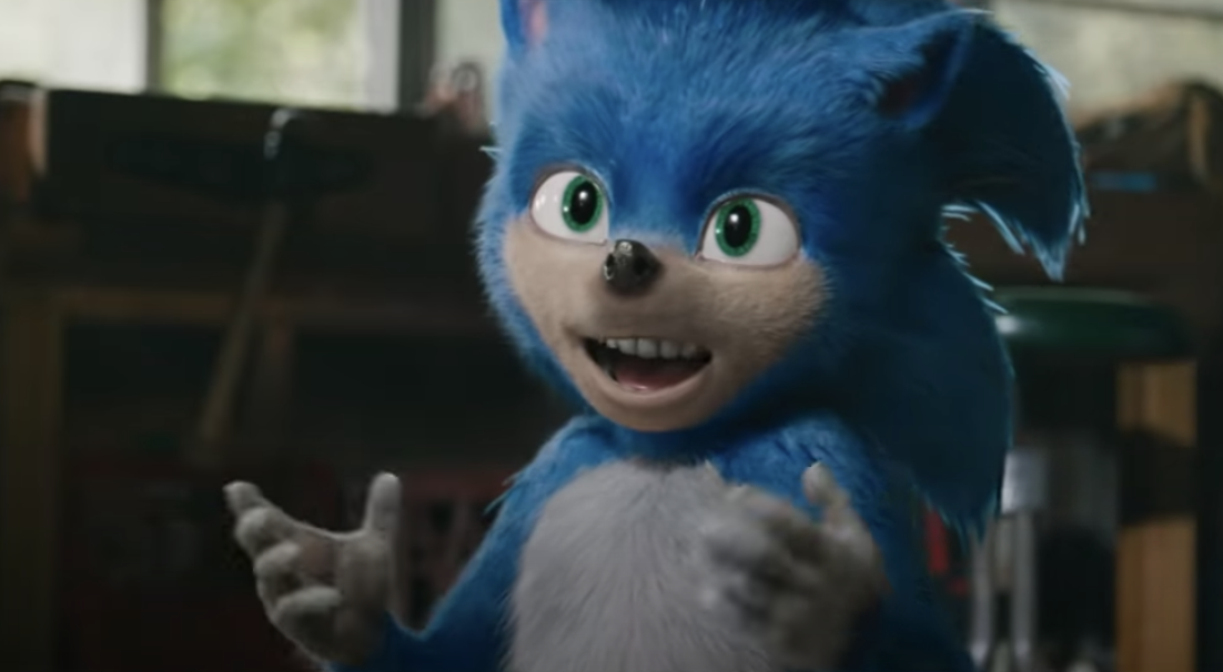 Sonic with smaller eyes/a more human face