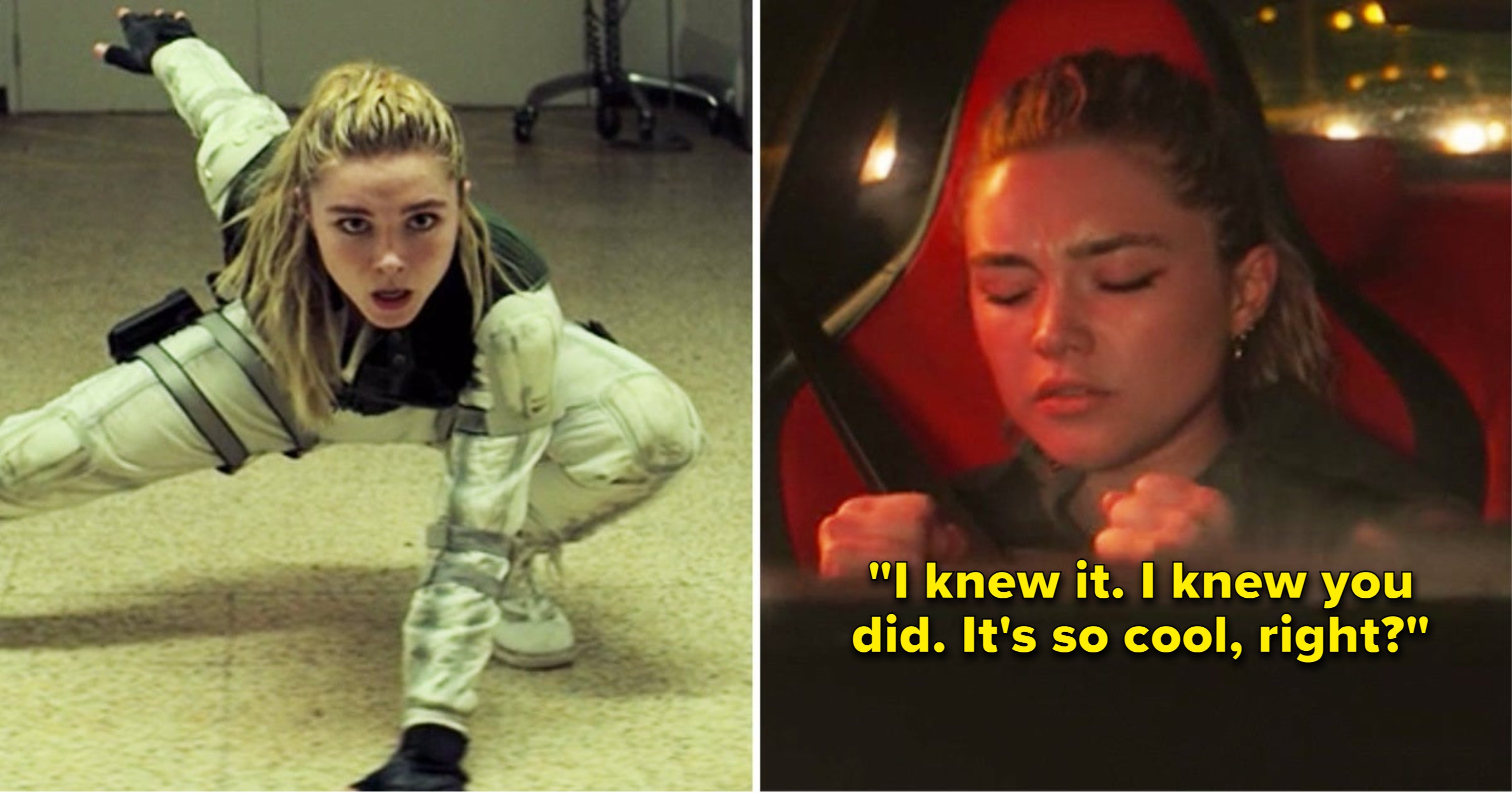 Black Widow Yelena And Florence Pugh Best Reactions