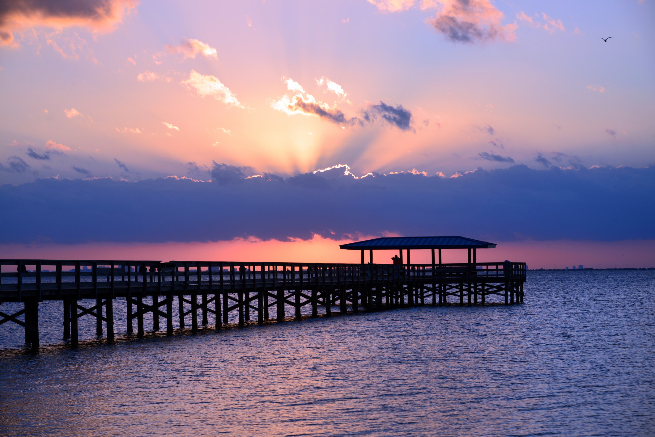Photo of sunset and pier in Safety Harbor