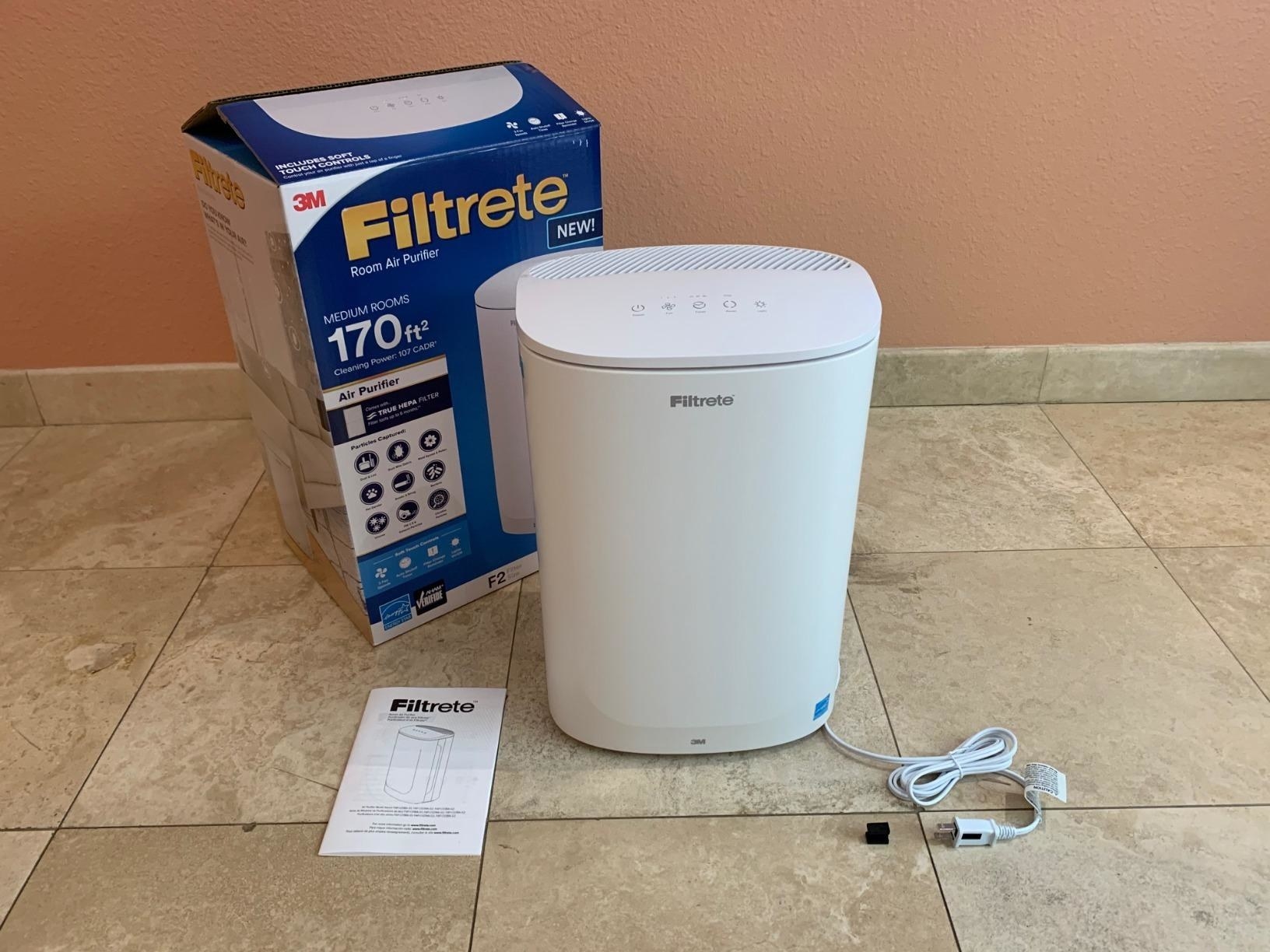 reviewer image of the filtrete medium room air purifier