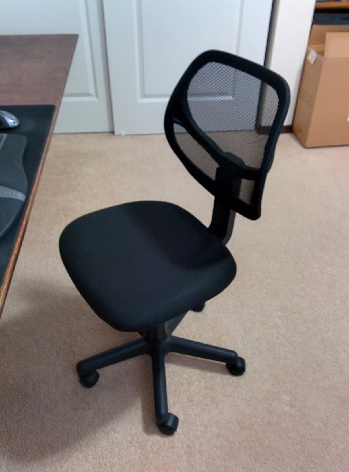 The chair in black