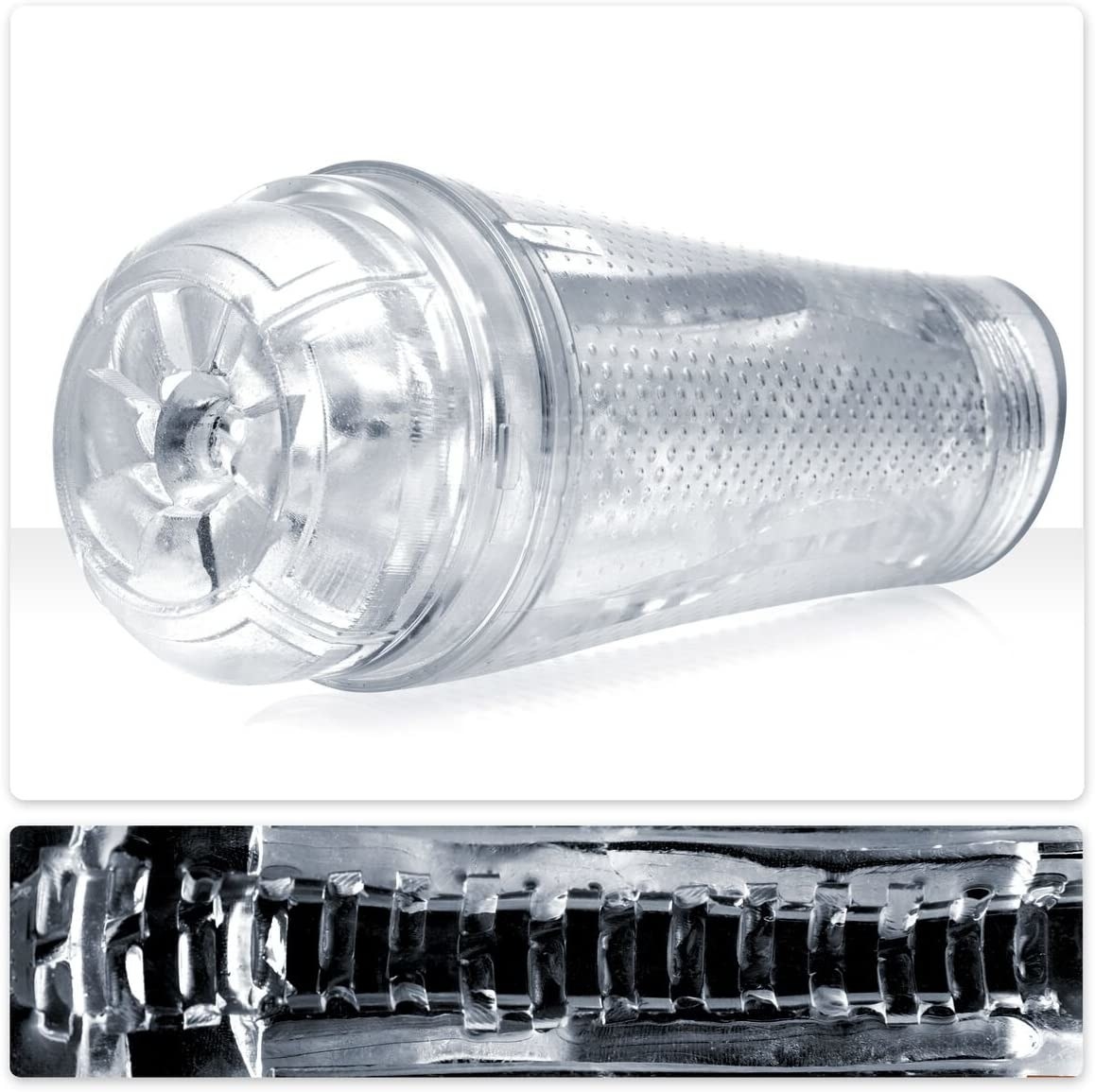 Transparent Aviator masturbator with image of interior design