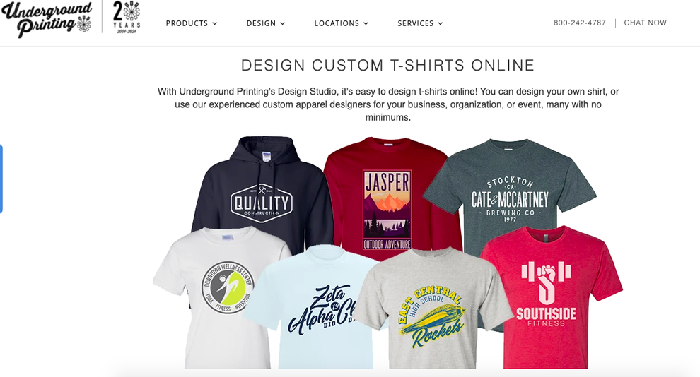 Design Custom T-Shirts, Apparel & Products Online