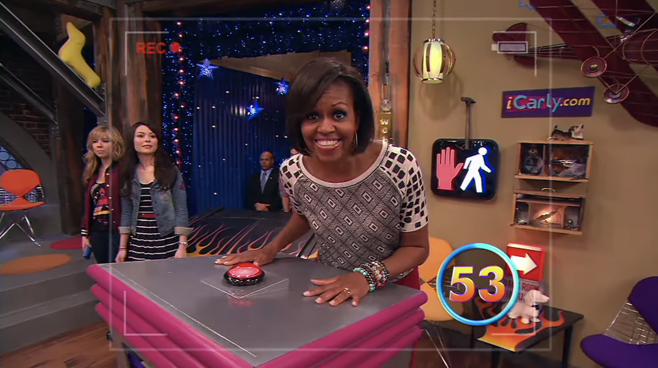 Michelle Obama playing the game