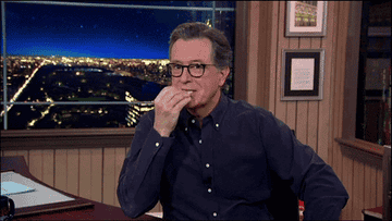 Colbert doing a chef&#x27;s kiss