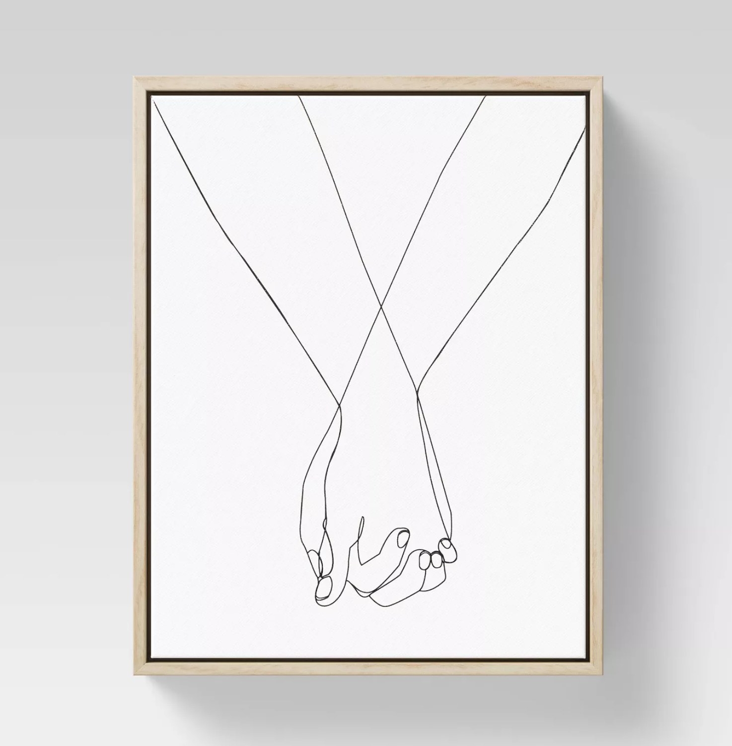 the line drawing of two holding hands
