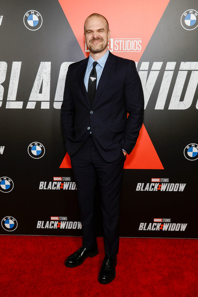 David Harbour attends the Black Widow World Premiere Fan Event