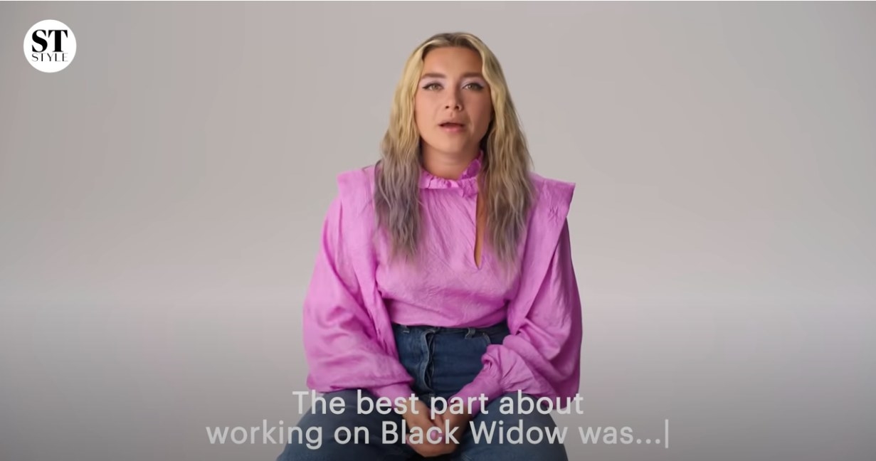 Florence Pugh speaking to the Sunday Times