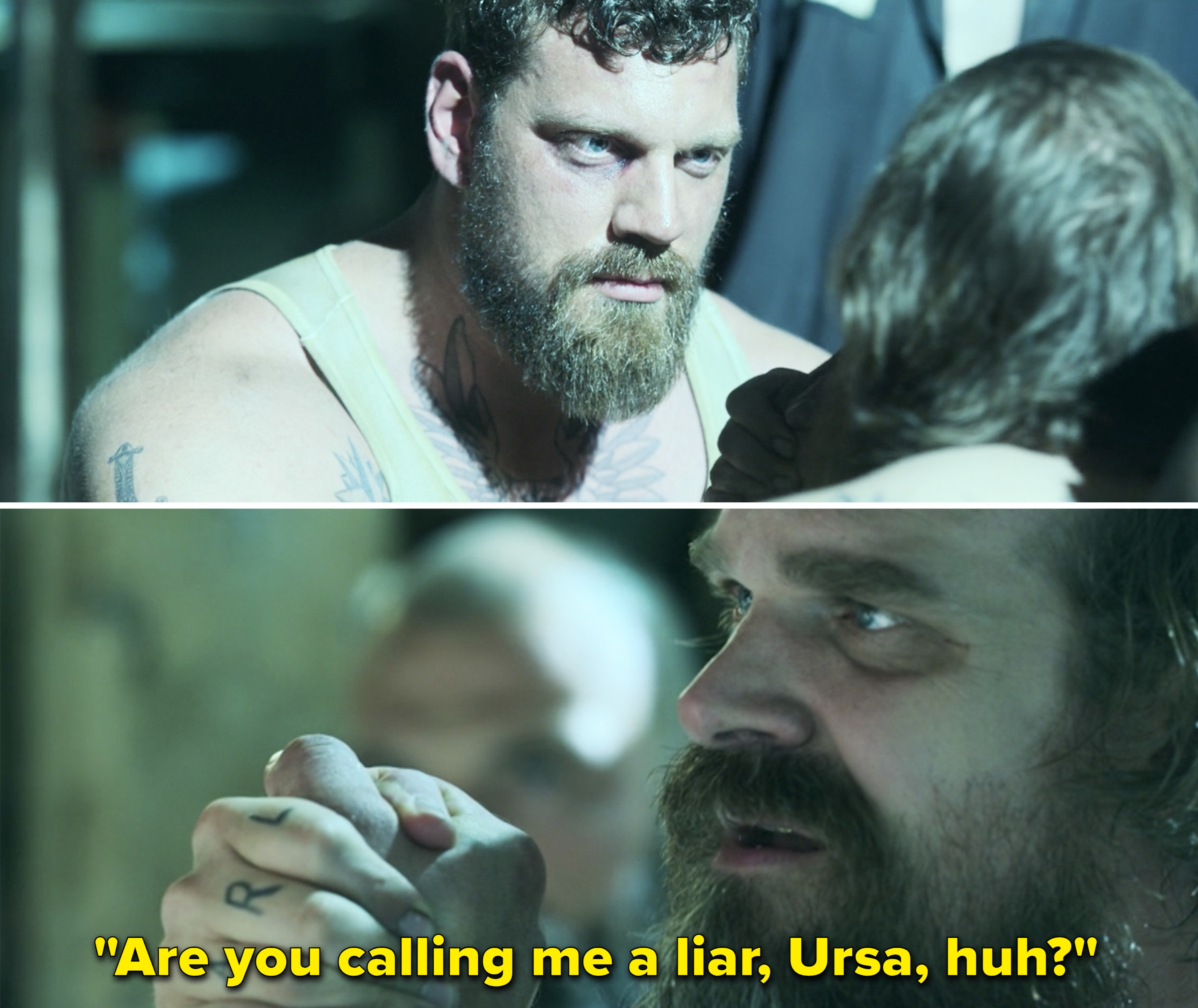 Alexei saying, &quot;Are you calling me a liar, Ursa, huh?&quot;