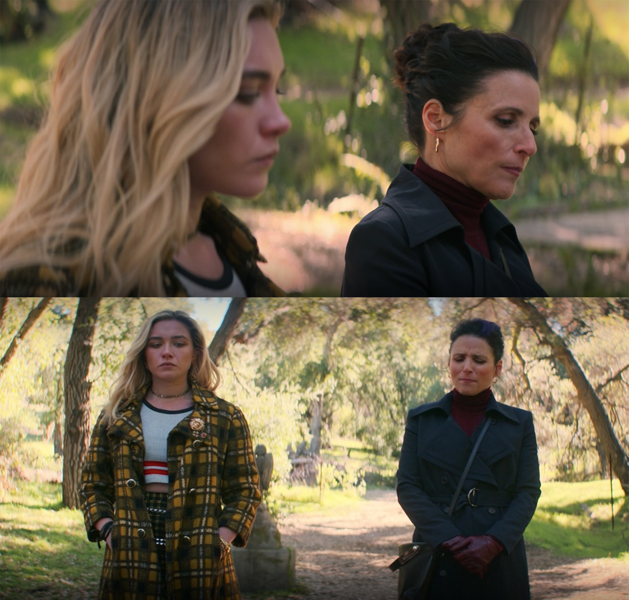 Val meets Yelena at Nat's grave