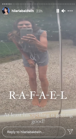 The writing spells out Rafael