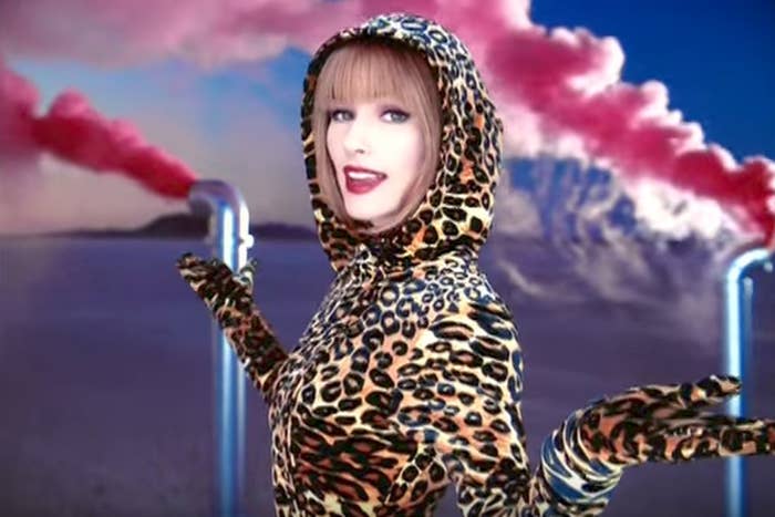 shania twain in leopard print hoodie