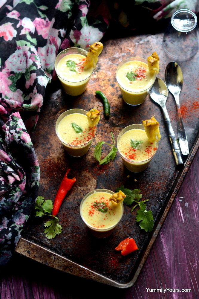 Chilled Pineapple Soup Shots