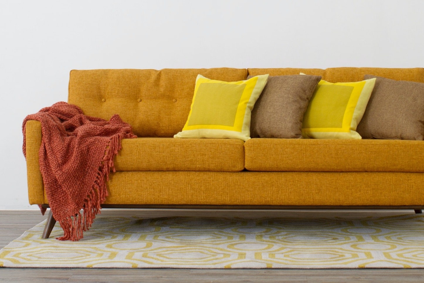Yellow Hobson sofa