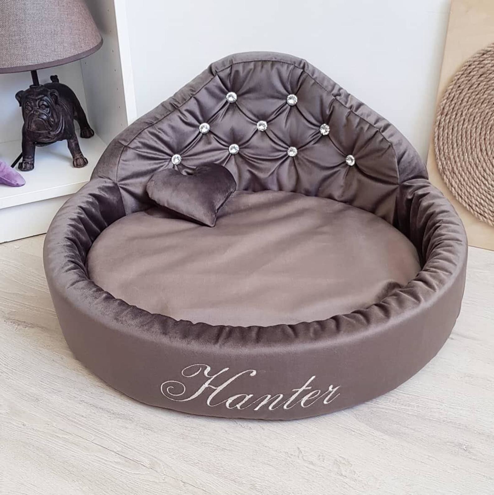 Cute monogrammed dog clearance beds