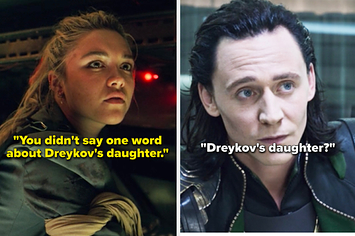 Yelena and Loki talking about Dreykov's daughter