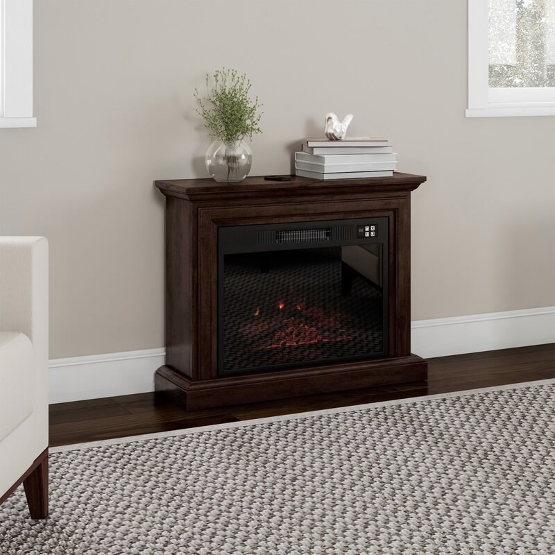 Mantle fireplace