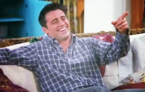 Joey from &quot;Friends&quot; laughing