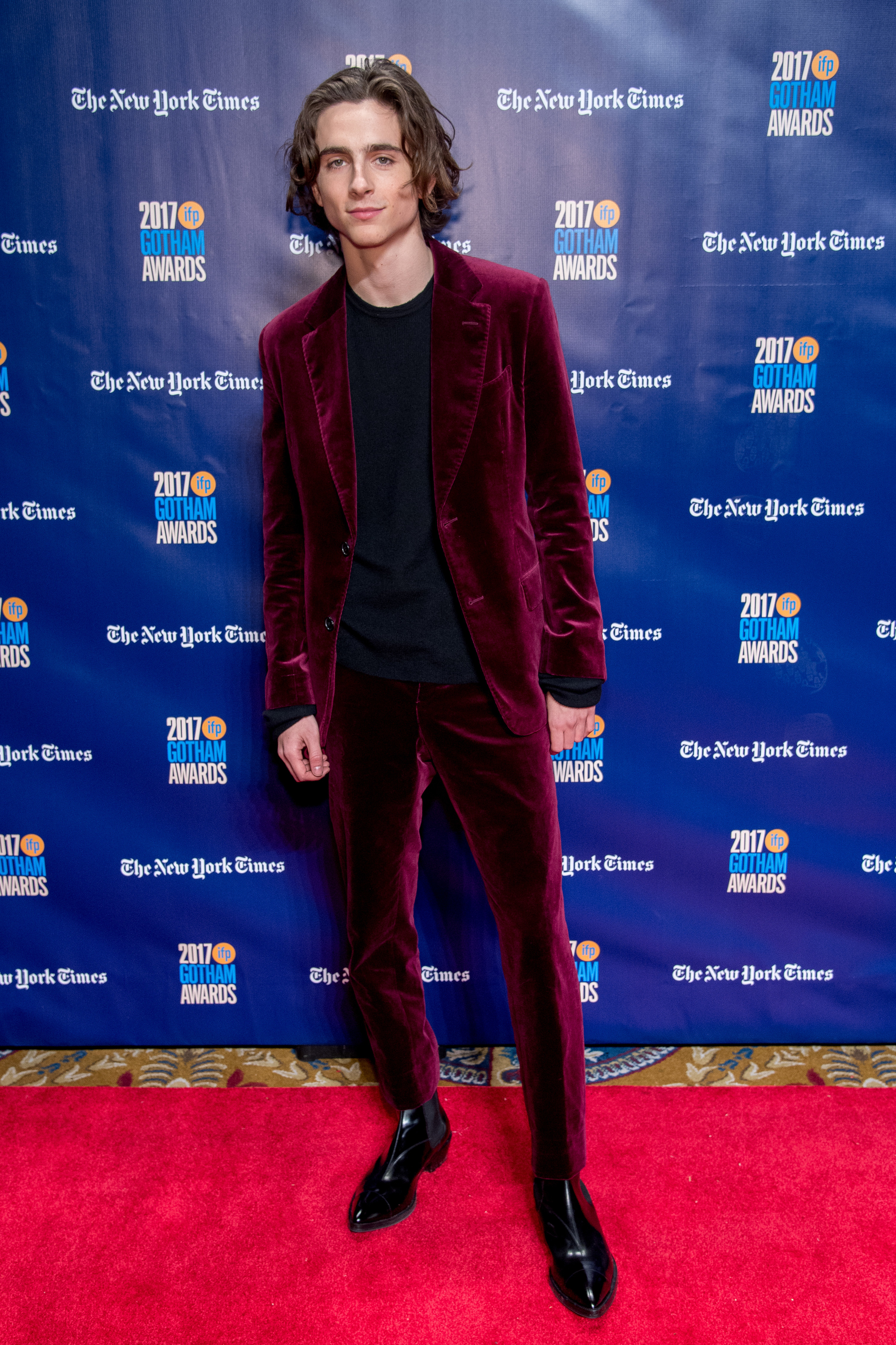 Timothée Chalamet's New Revealing Red Carpet Look