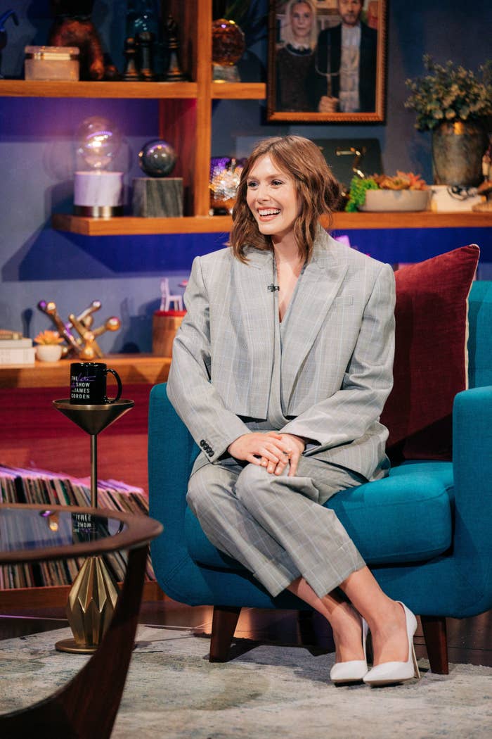 Elizabeth Olsen appears on The Late Late Show with James Corden