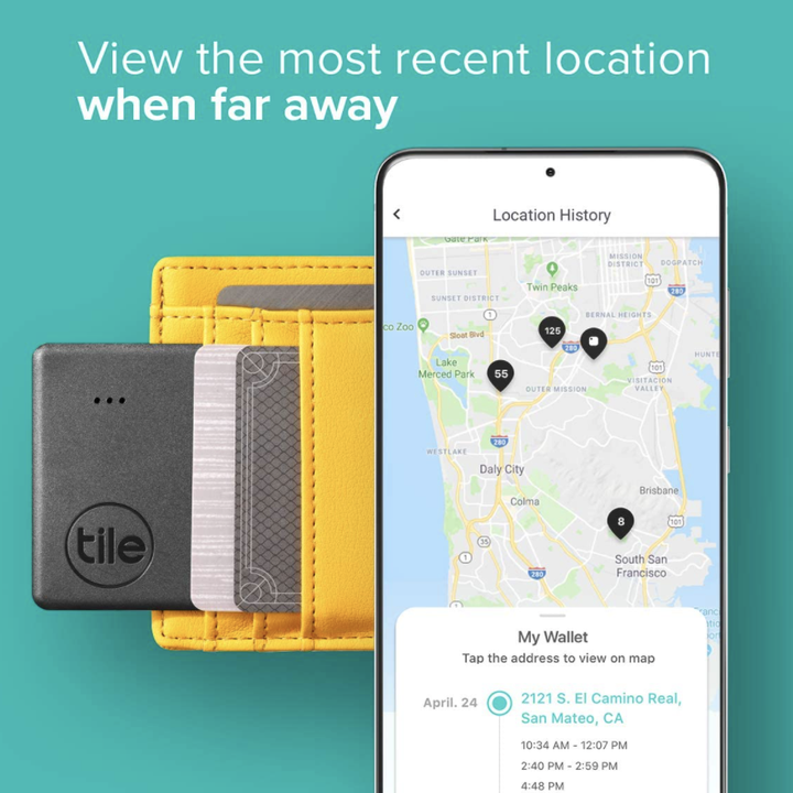 tile tracker with coinciding app on smart phone