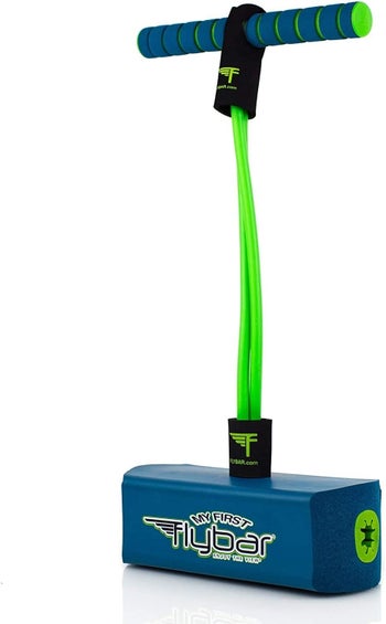 The foam pogo jumper in blue and green