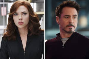 Natasha Romanoff and Tony Stark 