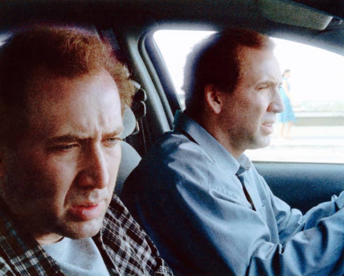 Two Nicolas Cage&#x27;s riding in a car