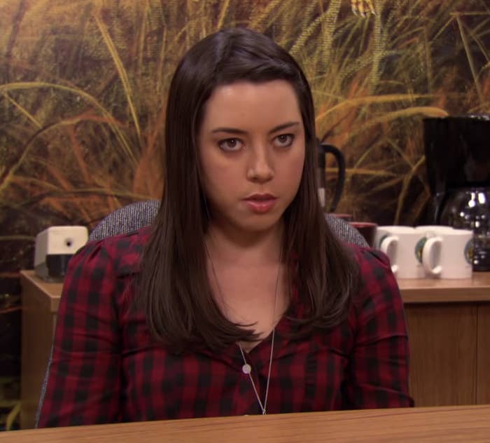 annoyed april ludgate