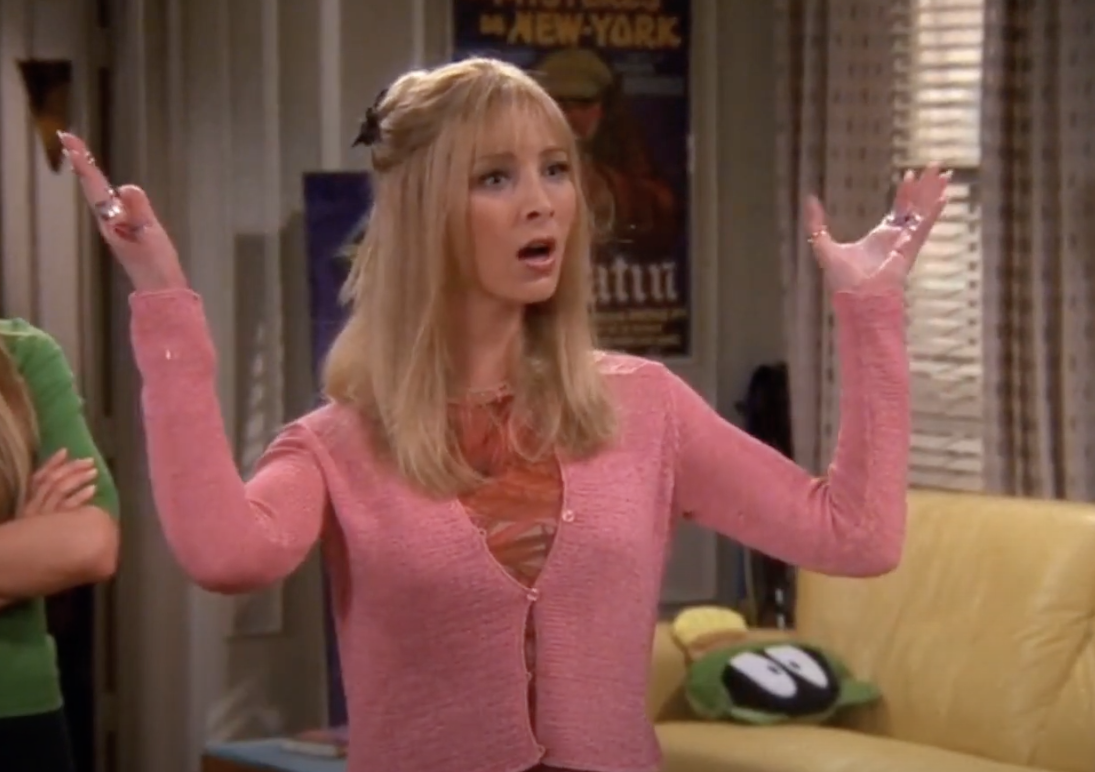 shocked and annoyed phoebe buffay