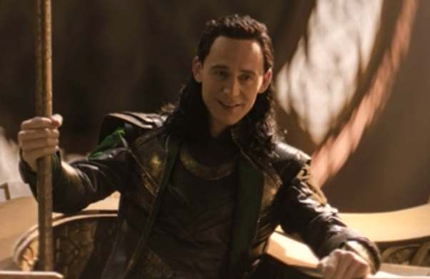 Loki wearing worn clothing that has scuffs and dirt all over it