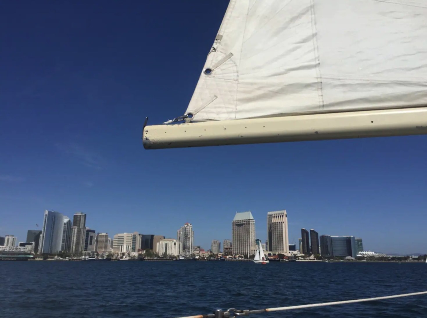 View of San Diego from a boat