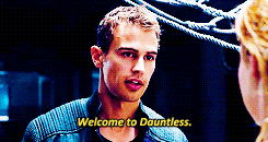 Four welcoming Tris into Dauntless