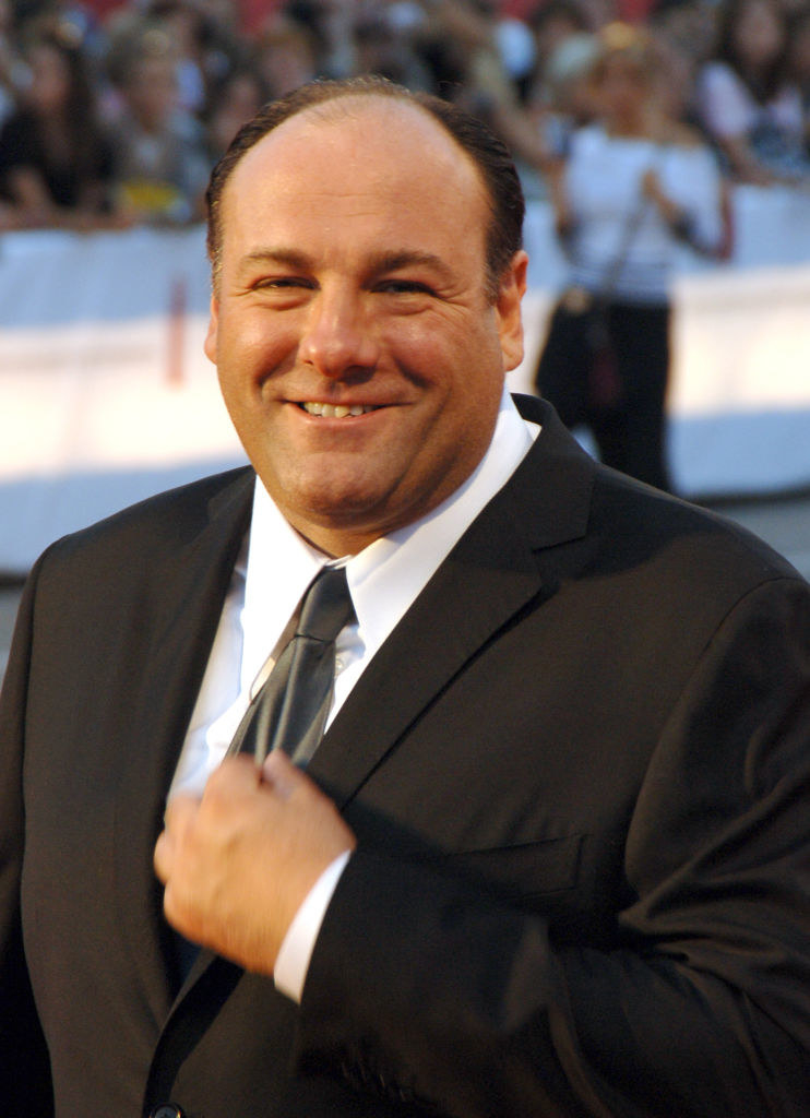 James Gandolfini in a tux at a red carpet event