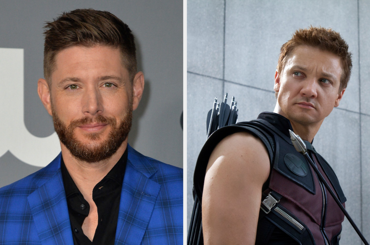 Jensen Ackles and Jeremy Renner as Hawkeye